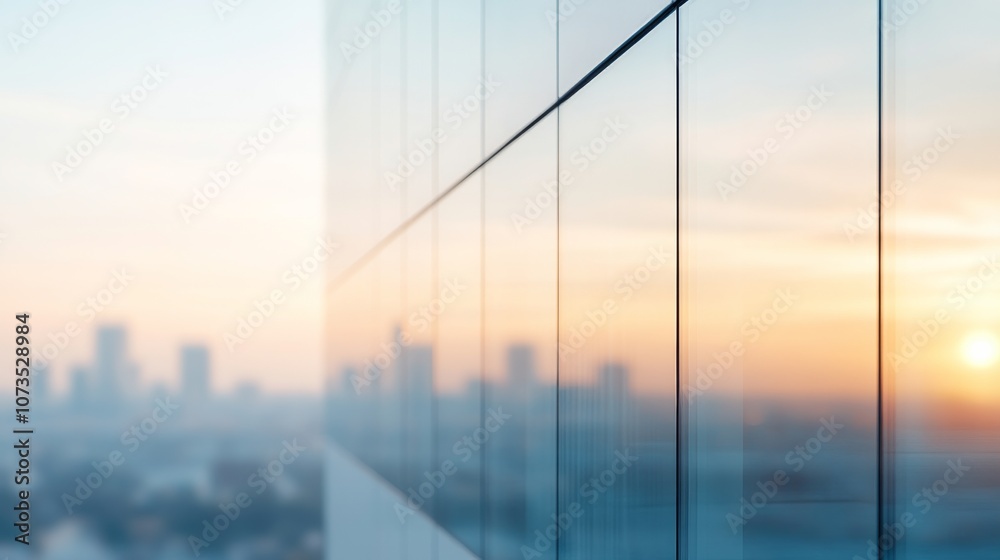 Obraz premium Corporate building using recycled water systems close up