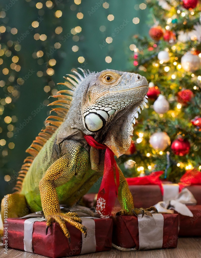 Fototapeta premium Vor dem Weihnachtsbaum