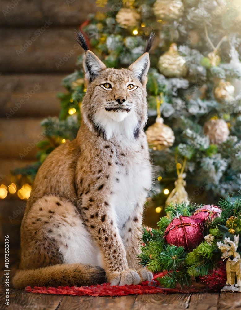 Obraz premium Vor dem Weihnachtsbaum