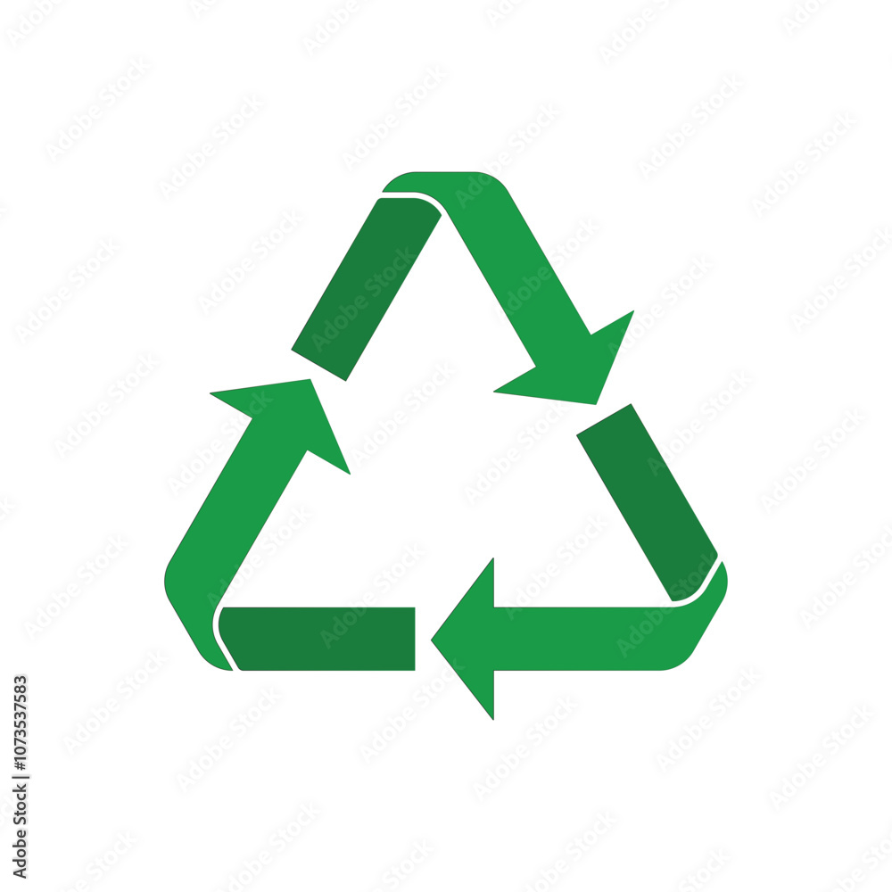 Recycle symbol. Reuse icon white background vector file Recycle symbol. Reuse icon white background vector file