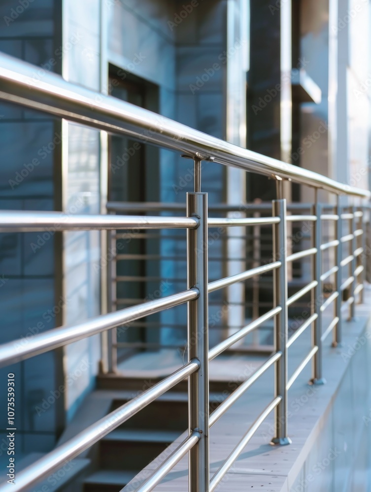 Fototapeta premium Modern Balcony with Railing