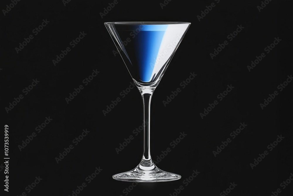 Martini Glass with Ice