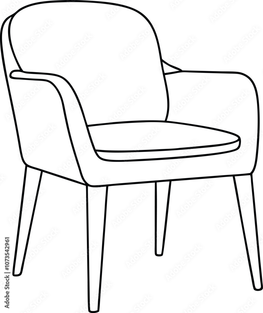 chair line art, chair outline vector illustration chair line art, chair outline vector illustration