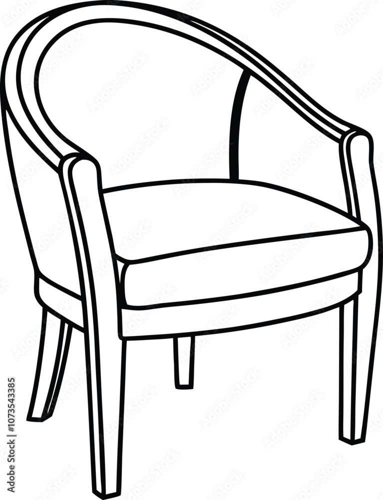 chair line art, chair outline vector illustration chair line art, chair outline vector illustration