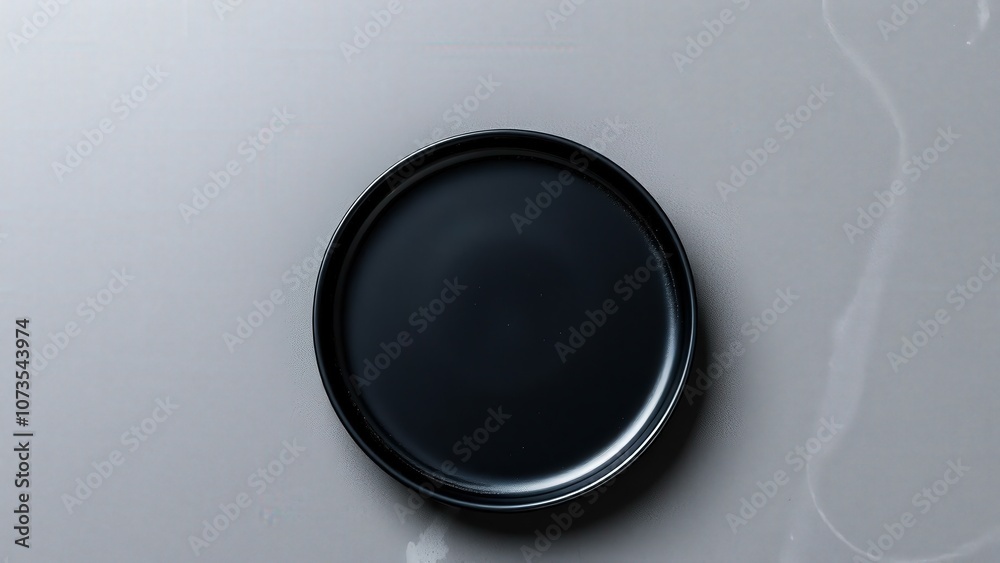 Elegant Black Ceramic Plate Perfect for Modern Dining and Minimalist Kitchen Decor Elegant Black Ceramic Plate Perfect for Modern Dining and Minimalist Kitchen Decor