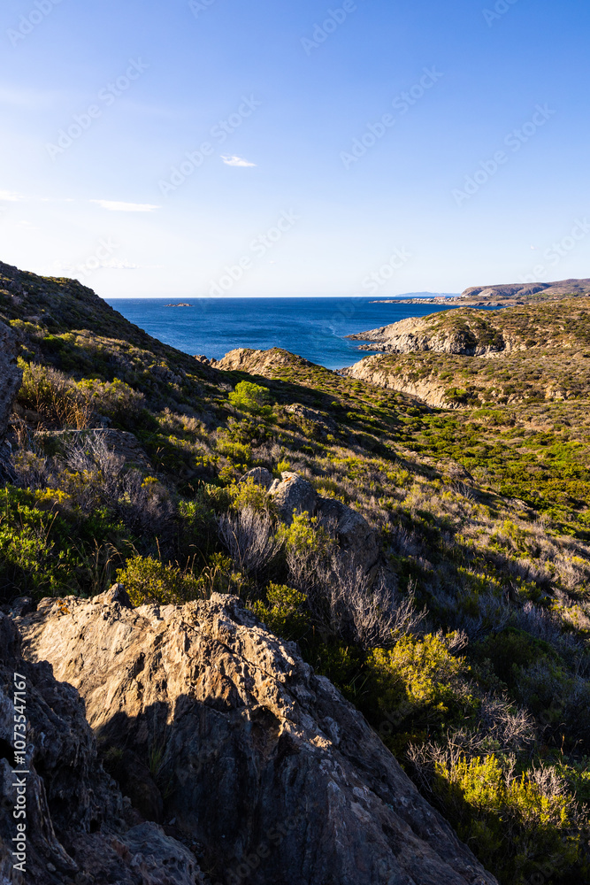Bay of Portlligat and Pointe des Caials in Cadaqués from the hiking trails of Cap de Creus Bay of Portlligat and Pointe des Caials in Cadaqués from the hiking trails of Cap de Creus