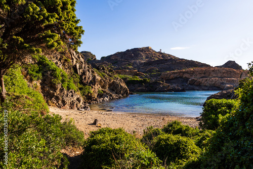 Cap de Creus, on the Costa Brava in Spain, dominated by a lighthouse