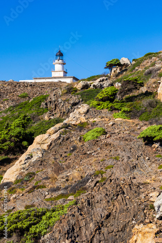 Lighthouse of Cap de Creus on the Costa Brava, Spain