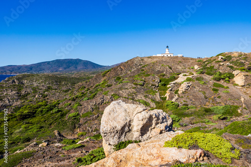 Lighthouse of Cap de Creus on the Costa Brava, Spain
