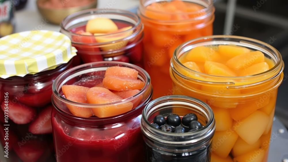 Vibrant Homemade Jam Collection Perfect for Gifting or Enjoying with Breakfast Vibrant Homemade Jam Collection Perfect for Gifting or Enjoying with Breakfast