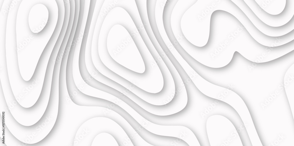 Abstract luxury white modern 3d papercut background. Minimal abstract vector wave carve diamond topography line circle creative topography map circle and wave line smooth multilayer pattern. papercut. Abstract luxury white modern 3d papercut background. Minimal abstract vector wave carve diamond topography line circle creative topography map circle and wave line smooth multilayer pattern. papercut.