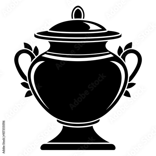 Urn Silhouette vector illustration