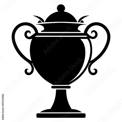 Urn Silhouette vector illustration