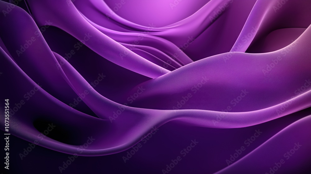 Obraz premium Abstract purple background with a gradient of dark and light shades, soft waves
