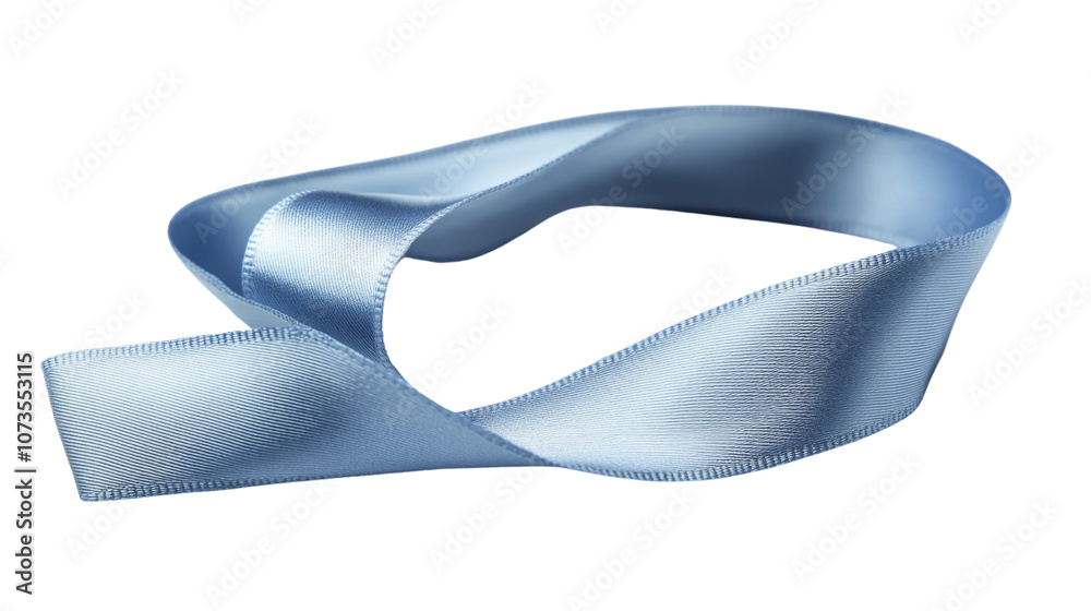 Single satin ribbon loop transparent background Single satin ribbon loop transparent background