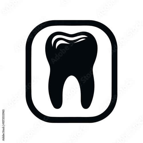 Braces teeth icons set dark color. Vector