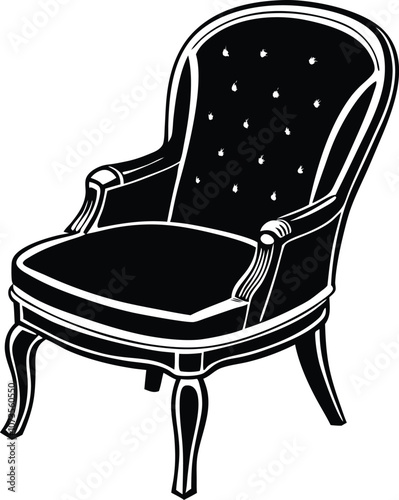 chair silhouette vector illustration chair icon