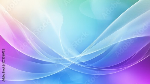 Abstract blue and purple waves gradient background