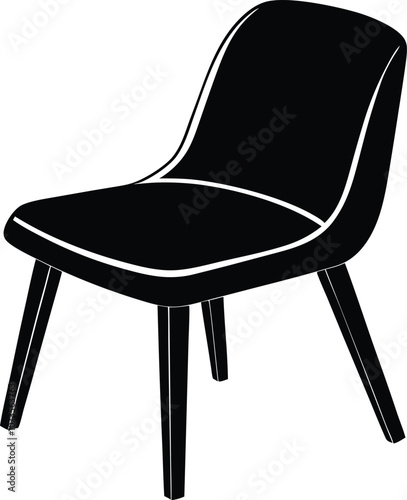 chair silhouette vector illustration chair icon