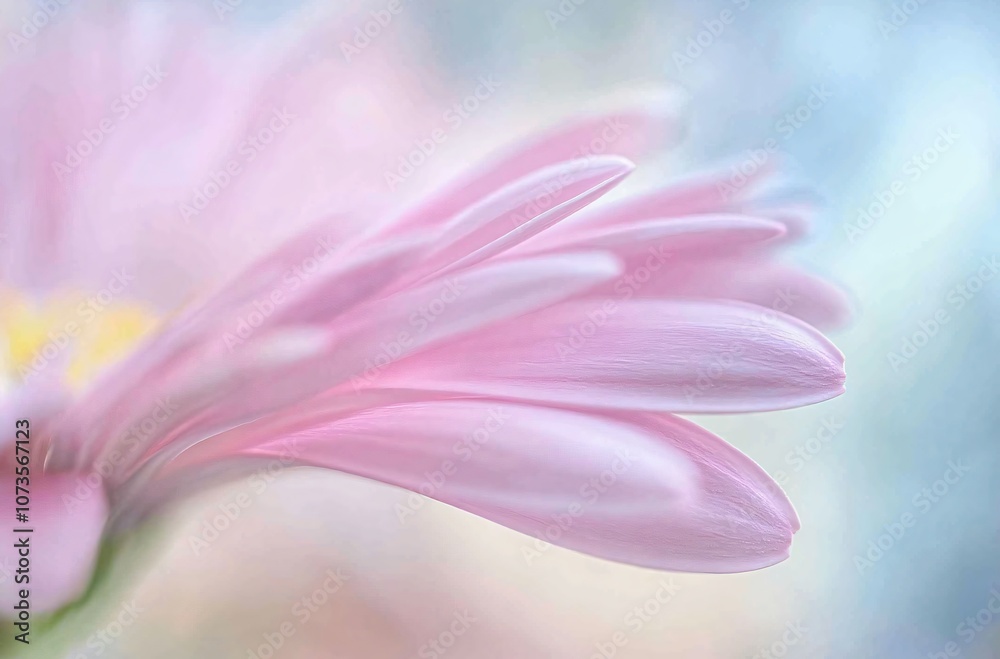 Naklejka premium Soft Focus Pink Gerbera Daisy Petals