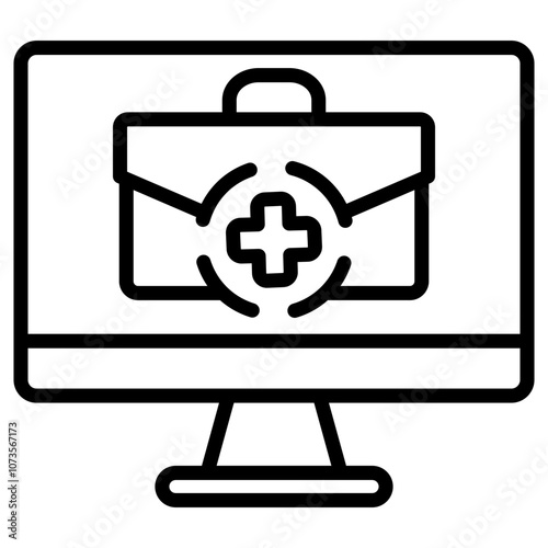 Medical Treatment Outline Icon