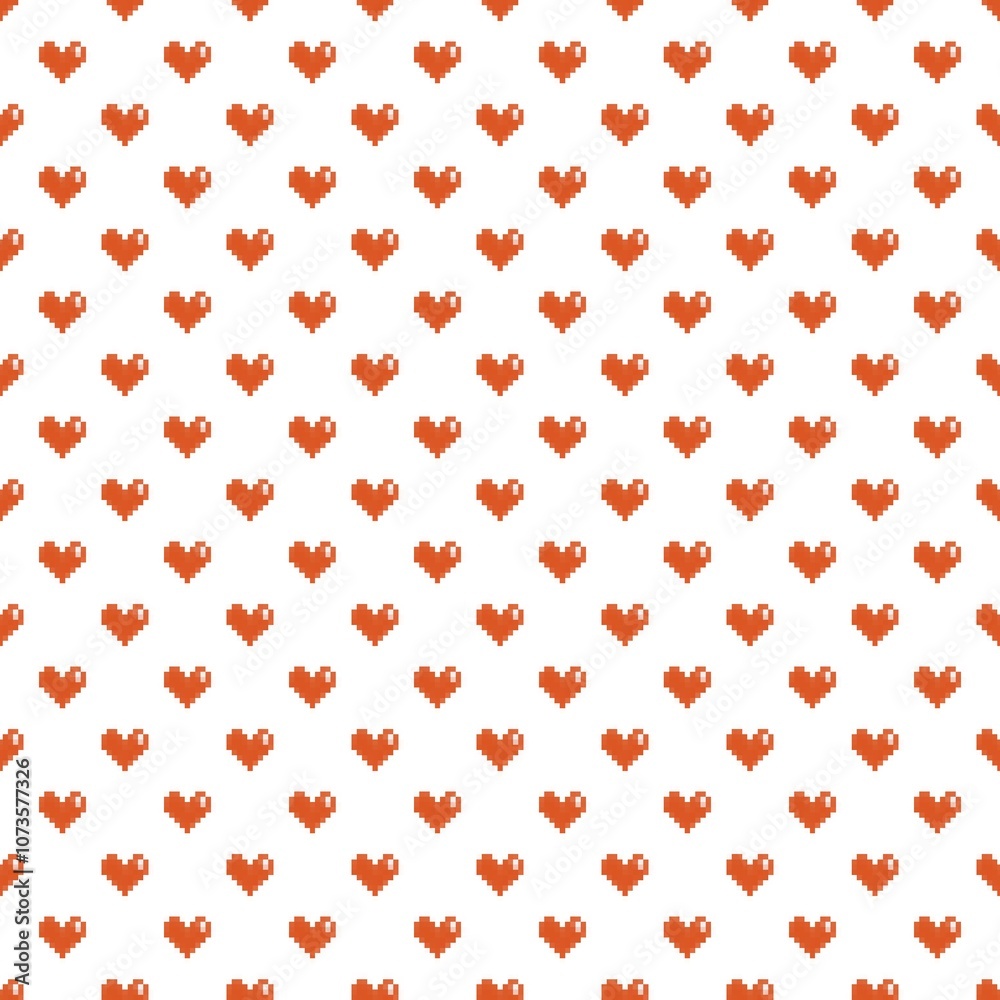 seamless pattern with red hearts seamless pattern with red hearts