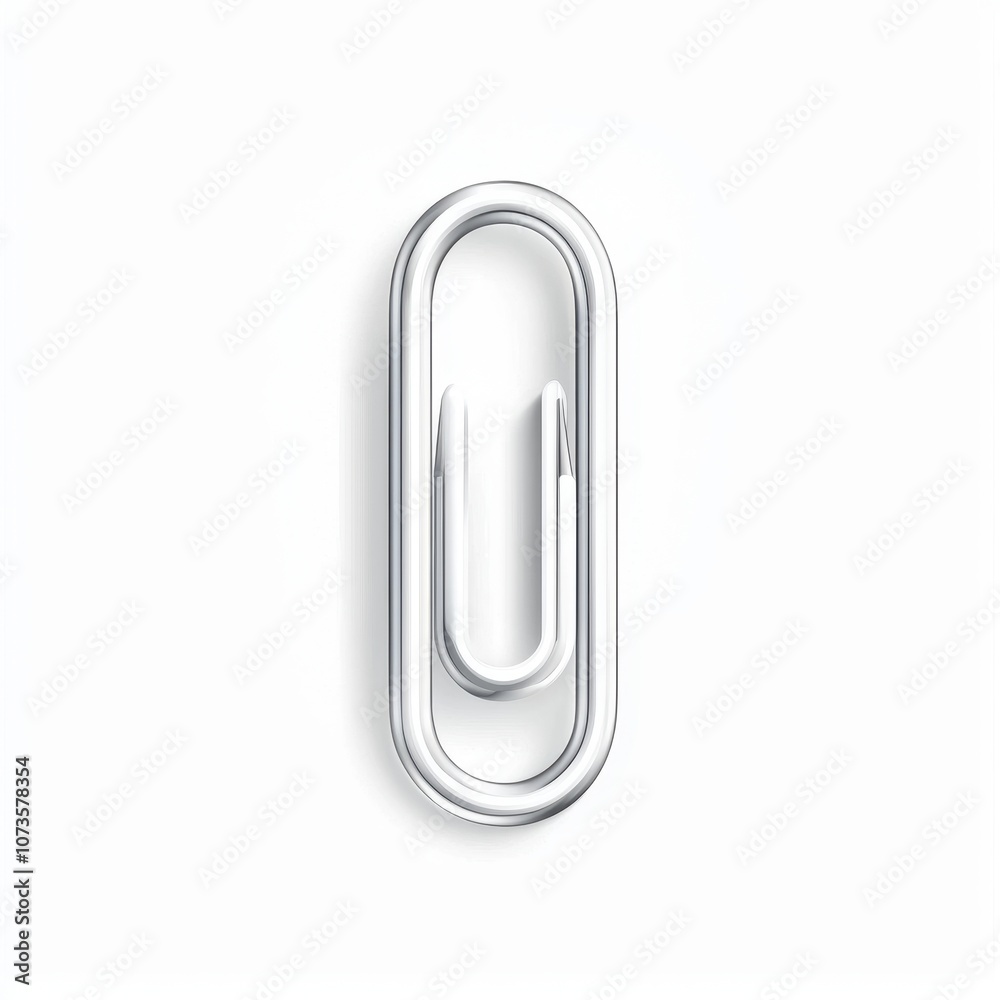 Discover the versatile uses of a paper clip isolated on a clean white background Discover the versatile uses of a paper clip isolated on a clean white background