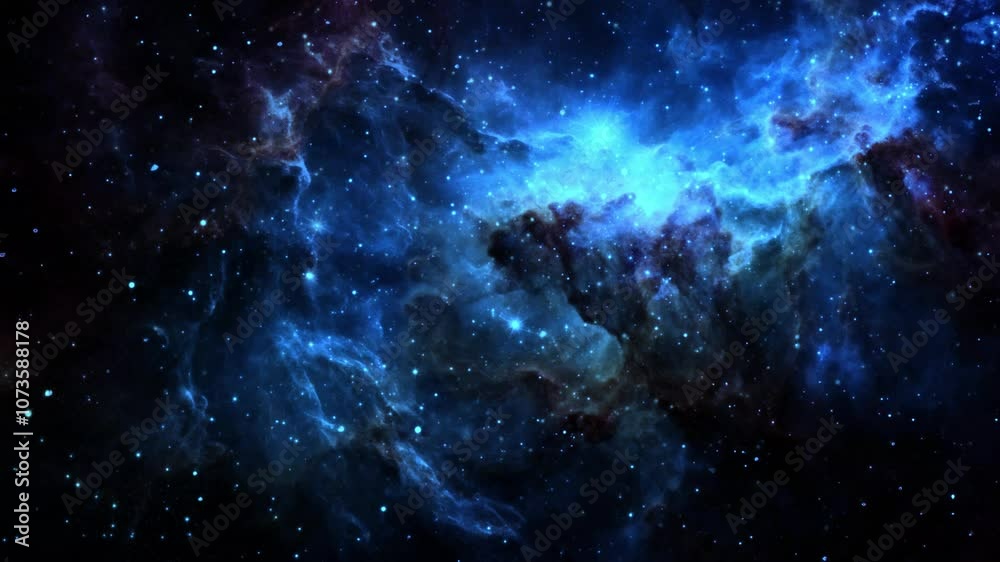 colorful galaxy nebula particles background