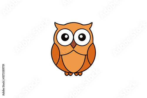 Owl cartoon vector illustration photo