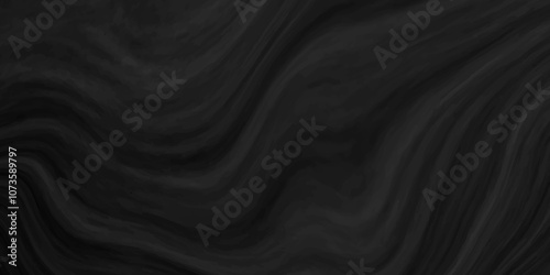 Black and grey liquid marble pattern texture natural background.  Liquify Swirl black and gray color art. Beautiful drawing with the divorces and wavy lines in gray tones. 