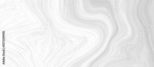 White and grey liquid marble pattern texture natural background.  Liquify Swirl white and gray color art. Beautiful drawing with the divorces and wavy lines in gray tones. 
