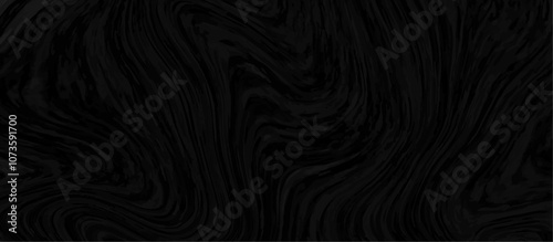 Black and grey liquid marble pattern texture natural background.  Liquify Swirl black and gray color art. Beautiful drawing with the divorces and wavy lines in gray tones. 