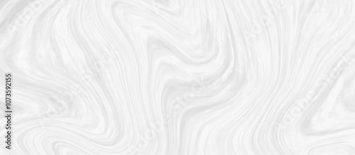 White and grey liquid marble pattern texture natural background.  Liquify Swirl white and gray color art. Beautiful drawing with the divorces and wavy lines in gray tones. 