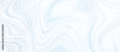 White and blue liquid marble pattern texture natural background. Liquify Swirl white and blue color art. Beautiful drawing with the divorces and wavy lines in gray tones. 