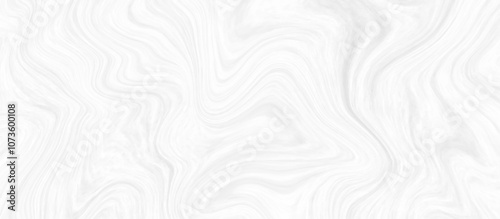 White and grey liquid marble pattern texture natural background.  Liquify Swirl white and gray color art. Beautiful drawing with the divorces and wavy lines in gray tones. 