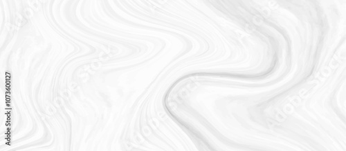 White and grey liquid marble pattern texture natural background.  Liquify Swirl white and gray color art. Beautiful drawing with the divorces and wavy lines in gray tones. 