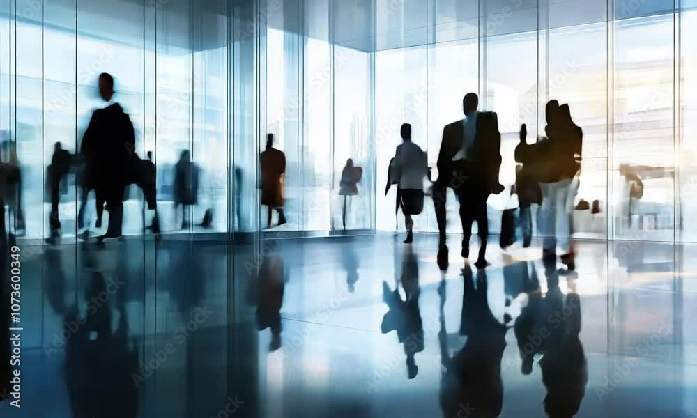 Time lapse business office