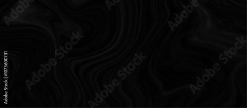 Black and grey liquid marble pattern texture natural background.  Liquify Swirl black and gray color art. Beautiful drawing with the divorces and wavy lines in gray tones. 