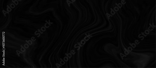 Black and grey liquid marble pattern texture natural background.  Liquify Swirl black and gray color art. Beautiful drawing with the divorces and wavy lines in gray tones. 