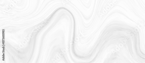 White and grey liquid marble pattern texture natural background.  Liquify Swirl white and gray color art. Beautiful drawing with the divorces and wavy lines in gray tones. 
