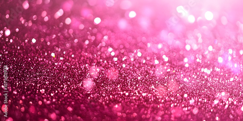 Hot Pink Glitter Background in Chaotic Style