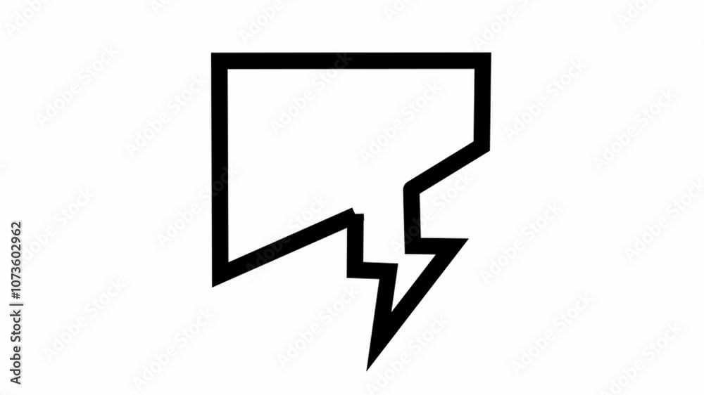 Modern Chat or conversation bubble animated icon - Conversation bubble icon animation Modern Chat or conversation bubble animated icon - Conversation bubble icon animation