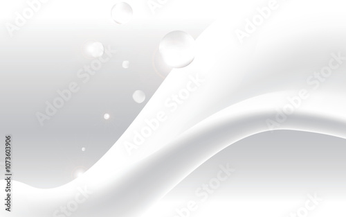 Vector cosmetic elegant white milky shiny background