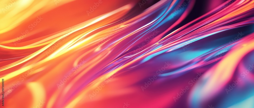 Abstract colorful waves in vibrant hues creating a dynamic visual flow. Abstract colorful waves in vibrant hues creating a dynamic visual flow.