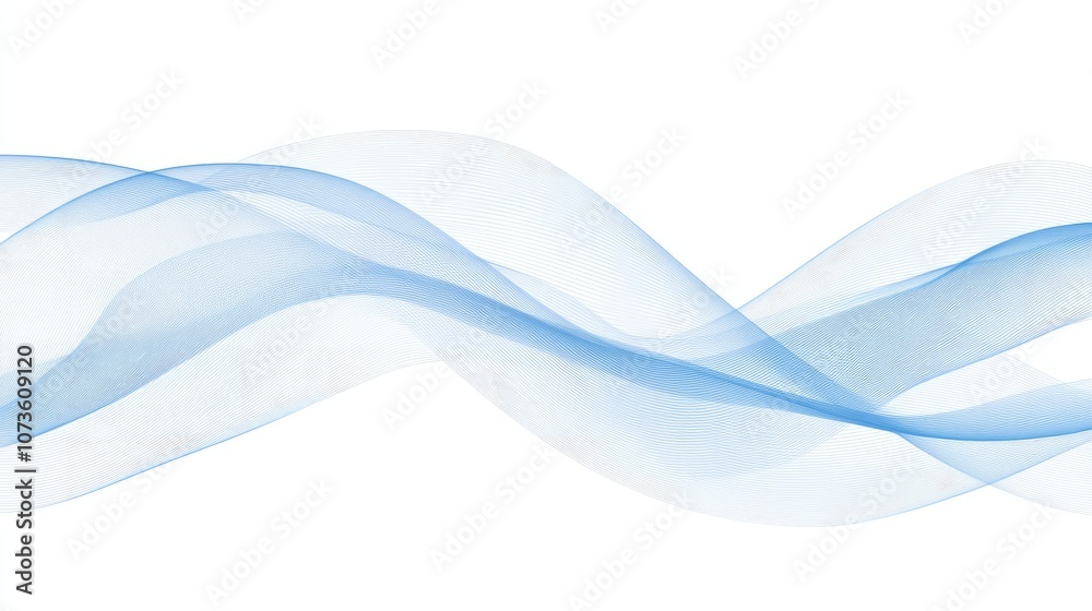 Fototapeta premium Dynamic, shiny, business, wire mesh, Line, concept, science and technology, design, bending, meeting, flow, tech back, Simple, gradient, blue, wireless technology, science, activity, city, Abstract