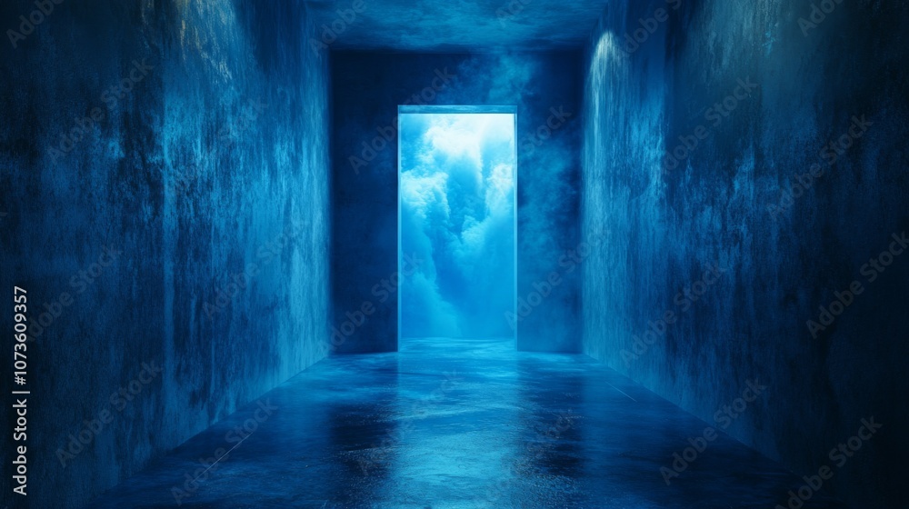 Mystical Blue Corridor Mystical Blue Corridor
