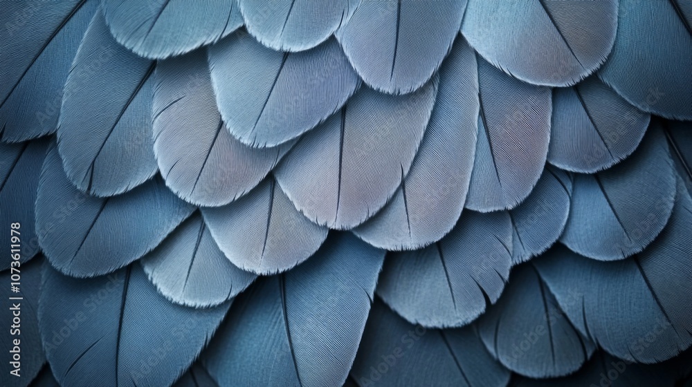 Blue Bird Feathers Close-Up Blue Bird Feathers Close-Up