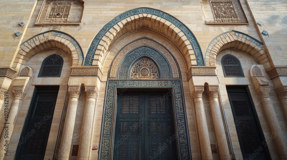 Fototapeta premium Elegant Islamic Architecture Facade