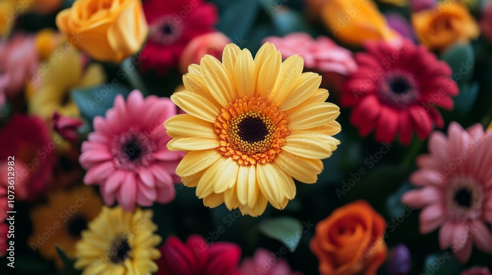 Vibrant Bouquet of Multi-Colored Flowers Vibrant Bouquet of Multi-Colored Flowers