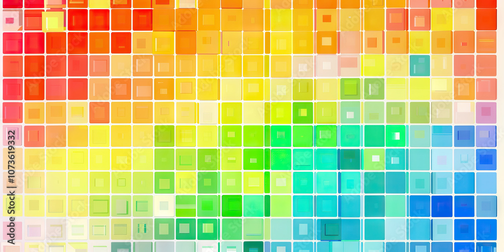 Color-coded Concepts in Data: A grid of small color-coded squares, each representing a different concept in data analysis, inviting the viewer to explore and understand. Color-coded Concepts in Data: A grid of small color-coded squares, each representing a different concept in data analysis, inviting the viewer to explore and understand.